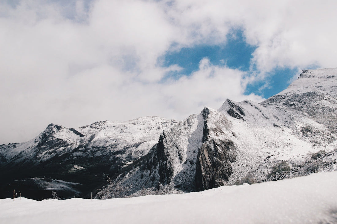 landscape photography of snow mountains