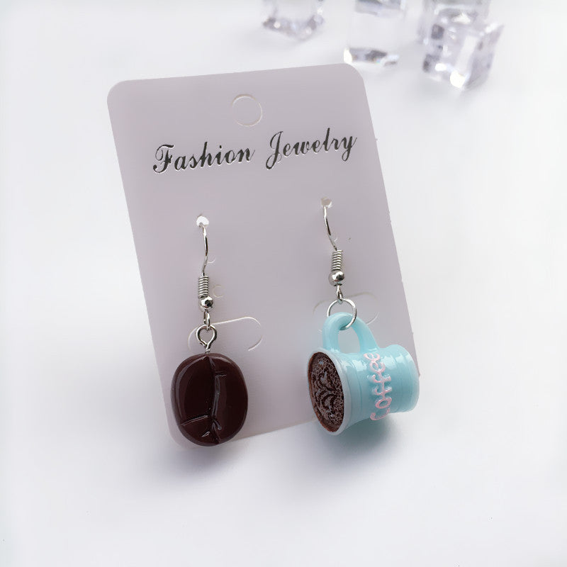 Women Earring Made Cute Girls Eardrop Funny Gift Sweet Handmade Cartoons Mini Fruit Drink Ham Sausage Toothpaste Shampoo