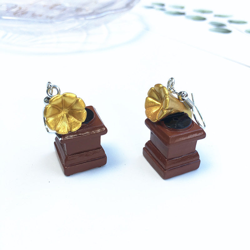 Women Earring Made Cute Girls Eardrop Funny Gift Sweet Handmade Cartoons Mini Fruit Drink Ham Sausage Toothpaste Shampoo