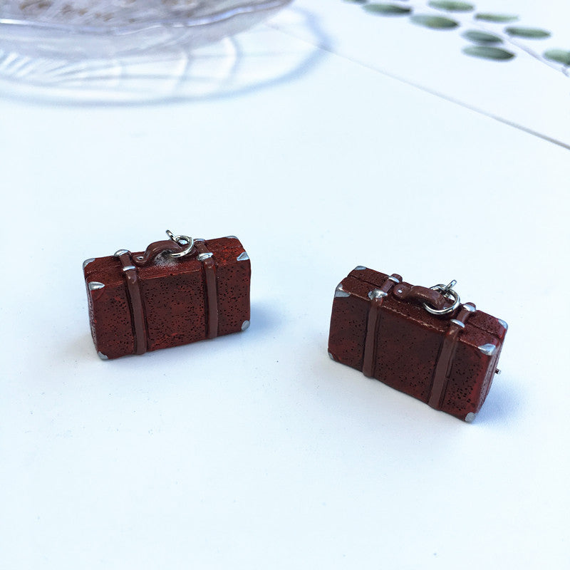 Women Earring Made Cute Girls Eardrop Funny Gift Sweet Handmade Cartoons Mini Fruit Drink Ham Sausage Toothpaste Shampoo