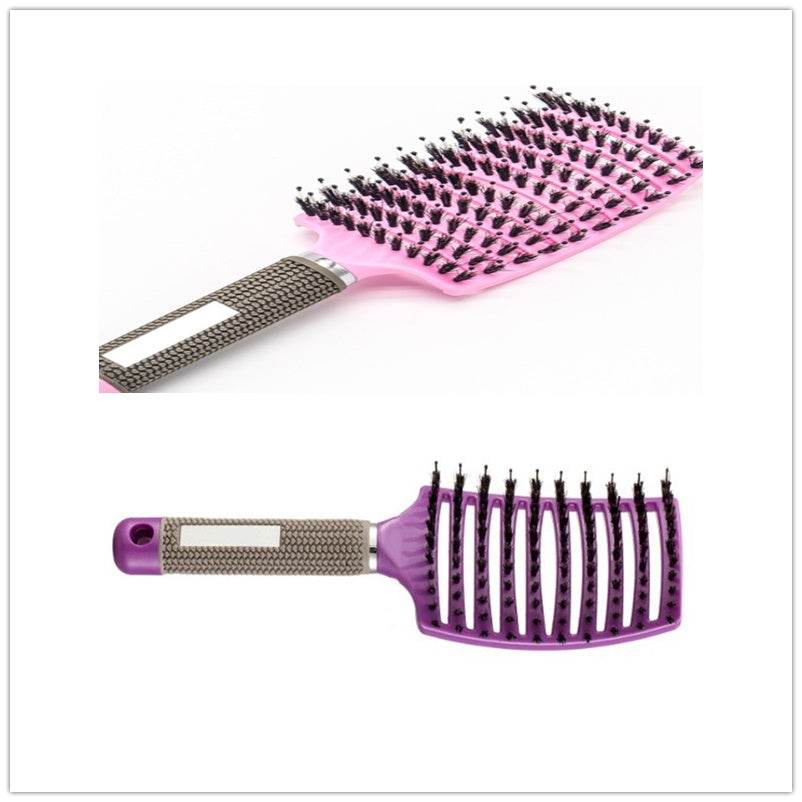Hairbrush Anti Klit Brushy Haarborstel Women Detangler Hair Brush Bristle Nylon Scalp Massage Teaser Hair Brush Comb - NamafadStore