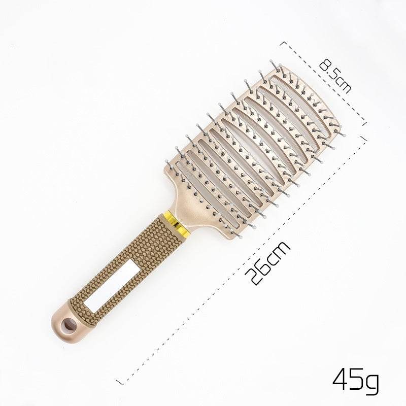Hairbrush Anti Klit Brushy Haarborstel Women Detangler Hair Brush Bristle Nylon Scalp Massage Teaser Hair Brush Comb - NamafadStore