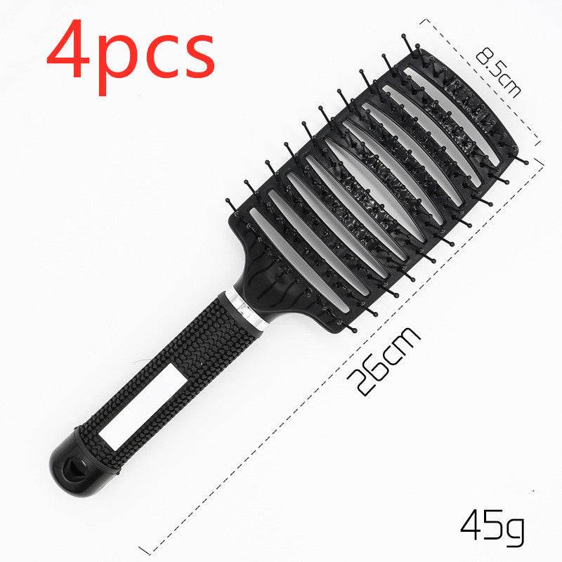 Hairbrush Anti Klit Brushy Haarborstel Women Detangler Hair Brush Bristle Nylon Scalp Massage Teaser Hair Brush Comb - NamafadStore