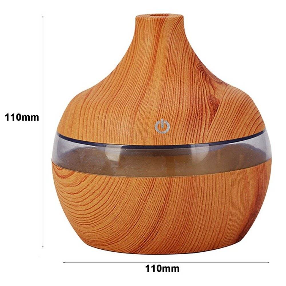 Wood Grain Aromatherapy Diffuser USB Humidifier with Essential Oil Aroma Purification for Home - NamafadStore