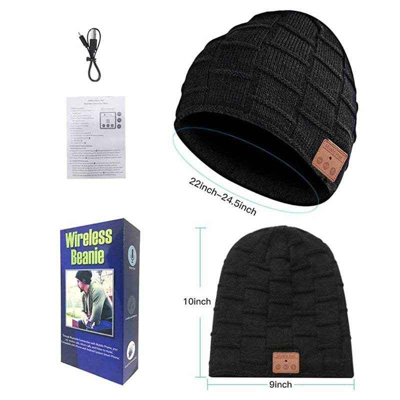 Fleece Warm Bluetooth Knitted Hat – Cozy and Connected - NamafadStore