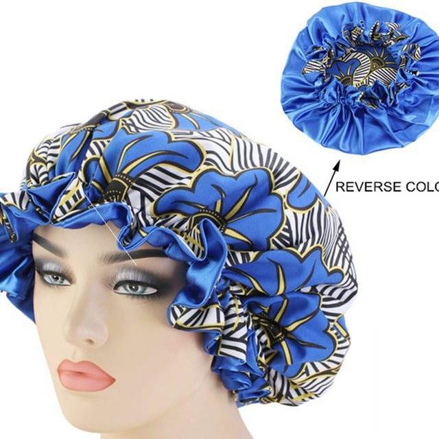 African Ankara Print Bonnet Women Night Sleep Cap - Stylish & Comfortable Sleep Accessory - NamafadStore