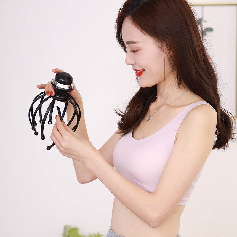 Vibration Head Massager Scalp Relaxation 12 Claw Electric Head Massager Octopus Point Massager Wholesale - NamafadStore