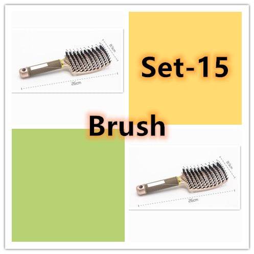 Hairbrush Anti Klit Haarborstel Vrouwen Detangler Hair Brush Nylon Scalp Massage Teaser Kam - NamafadStore