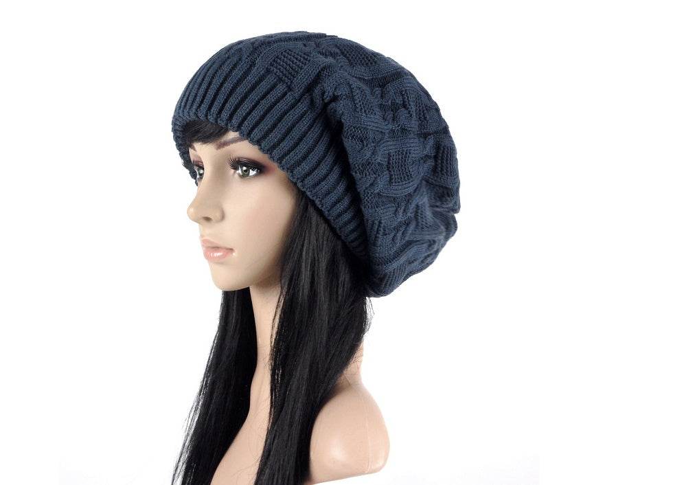 Korean Winter Knitted Hat for Women and Men - Double Layer Wool Pile Beanie for Autumn and Winter - NamafadStore