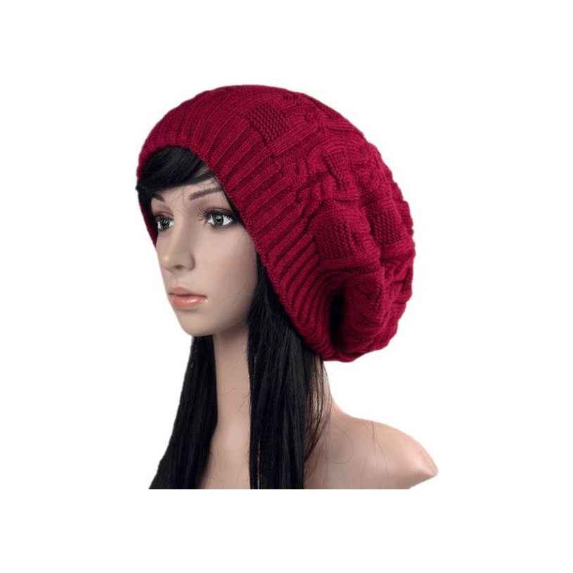 Korean Winter Knitted Hat for Women and Men - Double Layer Wool Pile Beanie for Autumn and Winter - NamafadStore