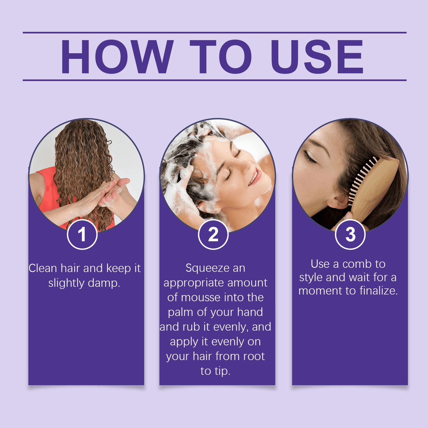 Curly Hair Mousse with Avocado Oil for Voluminous Curls - NamafadStore