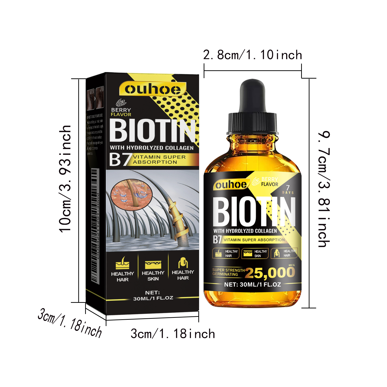 Nourishing Collagen Hair Oil B7 Vitamin – 100ml - NamafadStore