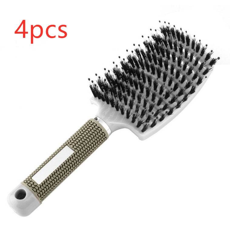 Hairbrush Anti Klit Brushy Haarborstel Women Detangler Hair Brush Bristle Nylon Scalp Massage Teaser Hair Brush Comb - NamafadStore