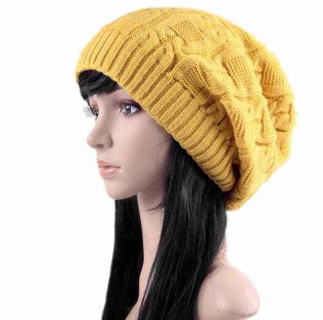 Korean Winter Knitted Hat for Women and Men - Double Layer Wool Pile Beanie for Autumn and Winter - NamafadStore