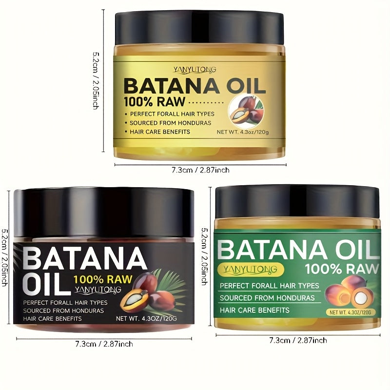 YANYUTONG 120g Batana Hair Mask - Moisturizing Hair Care for All Hair Types, Dried & Damaged Hair, Summer Hair Care, Natural Ingredients, Unisex Adult Use, Hair Moisturizer, Sleek Packaging, Glycerin Enriched