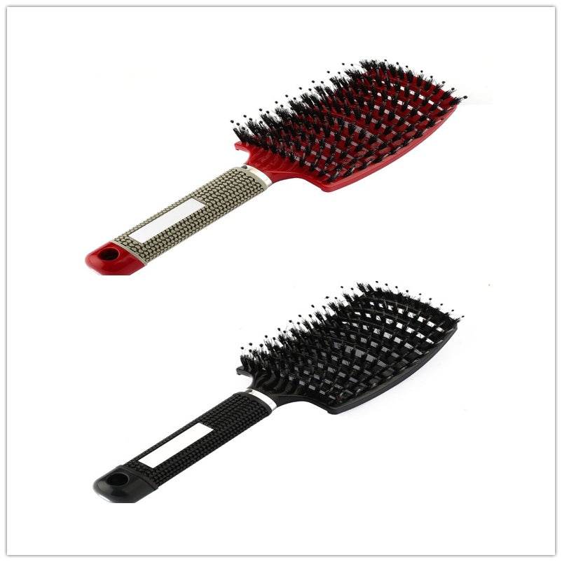 Hairbrush Anti Klit Brushy Haarborstel Women Detangler Hair Brush Bristle Nylon Scalp Massage Teaser Hair Brush Comb - NamafadStore