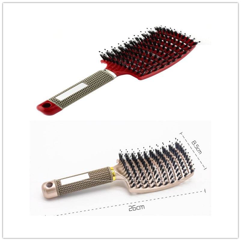 Hairbrush Anti Klit Haarborstel Vrouwen Detangler Hair Brush Nylon Scalp Massage Teaser Kam - NamafadStore