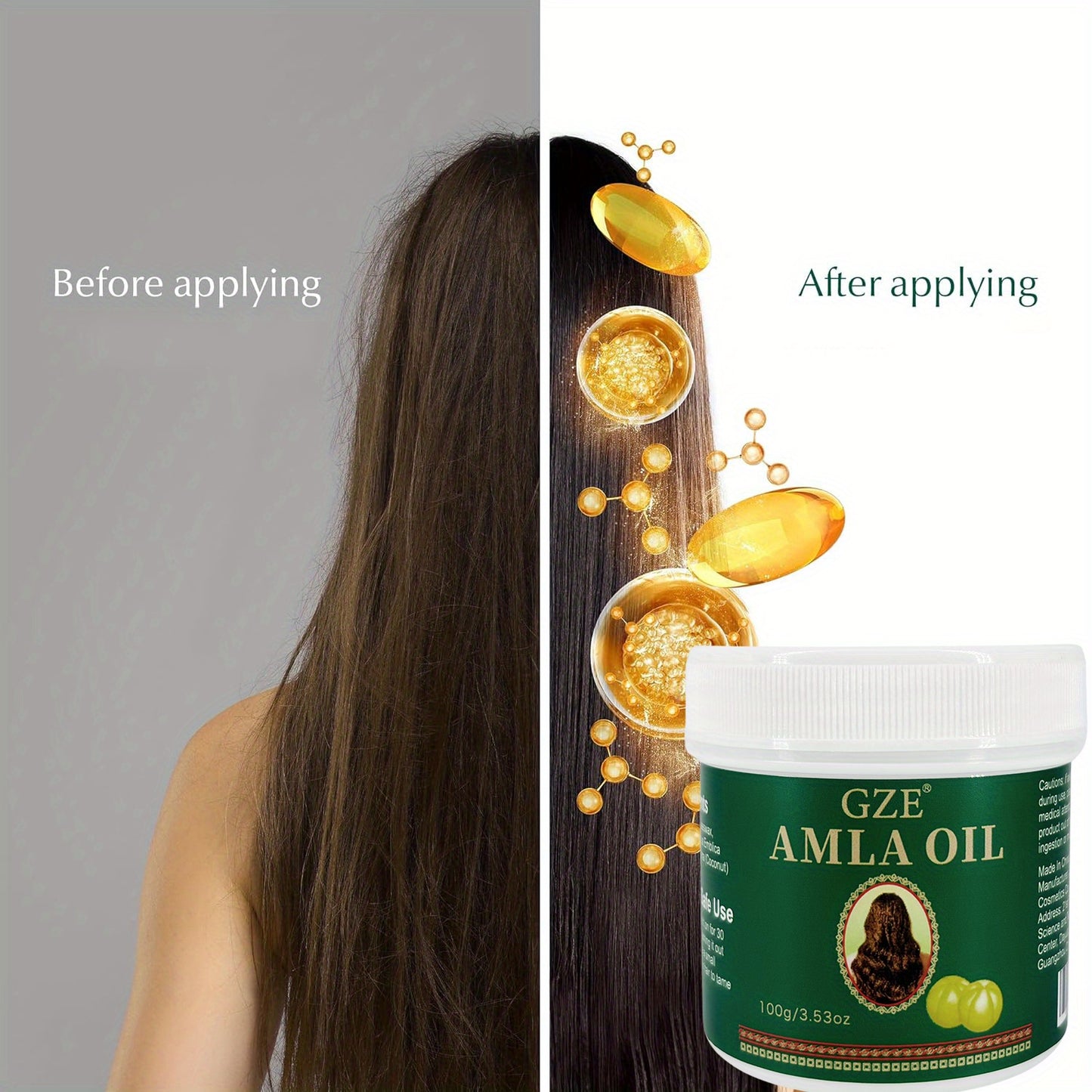 GZE Amla Oil Deep Conditioning Split Ends Anti-Breakage y Hair for Dry Hair Hydrating