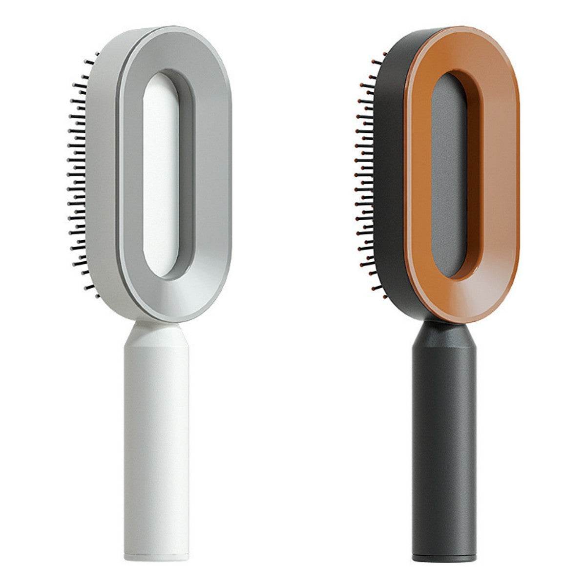 Self Cleaning Hair Brush For Women One-key Cleaning Hair Loss Airbag Massage Scalp Comb Anti-Static Hairbrush - NamafadStore
