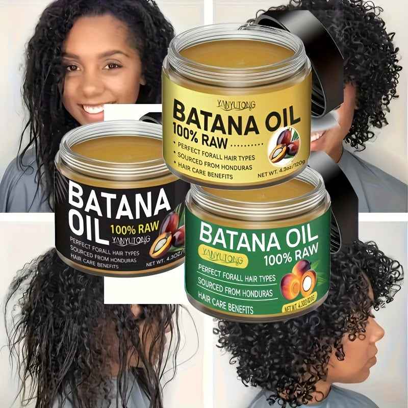 YANYUTONG 120g Batana Hair Mask - Moisturizing Hair Care for All Hair Types, Dried & Damaged Hair, Summer Hair Care, Natural Ingredients, Unisex Adult Use, Hair Moisturizer, Sleek Packaging, Glycerin Enriched