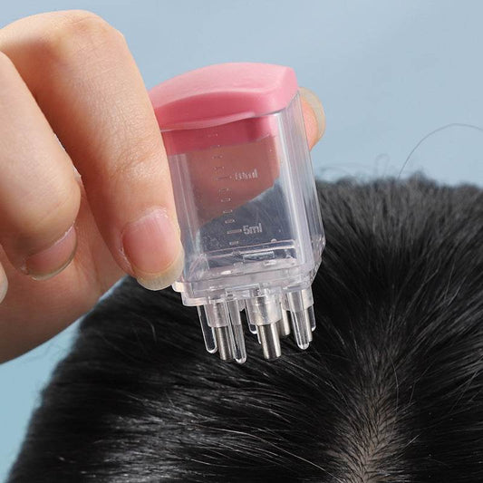 Scalp Medicine Device Mino 5 Needle Skin Ball Massager Portable Hair Growth Tonic Essential Oil Applicator - NamafadStore