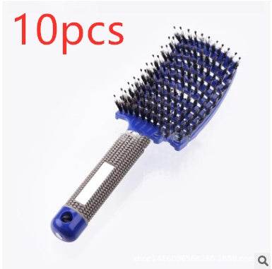Hairbrush Anti Klit Brushy Haarborstel Women Detangler Hair Brush Bristle Nylon Scalp Massage Teaser Hair Brush Comb - NamafadStore