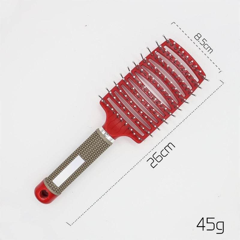 Hairbrush Anti Klit Brushy Haarborstel Women Detangler Hair Brush Bristle Nylon Scalp Massage Teaser Hair Brush Comb - NamafadStore