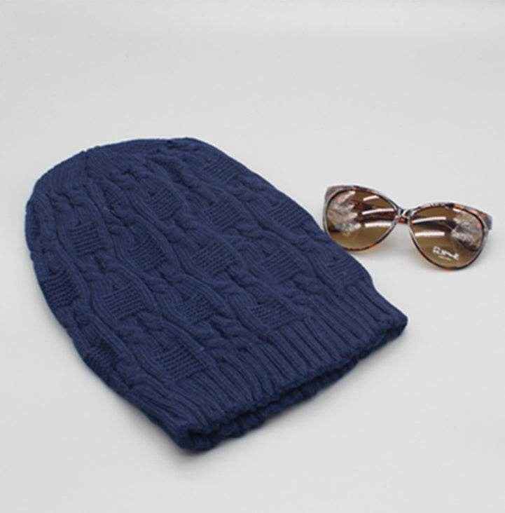 Korean Winter Knitted Hat for Women and Men - Double Layer Wool Pile Beanie for Autumn and Winter - NamafadStore