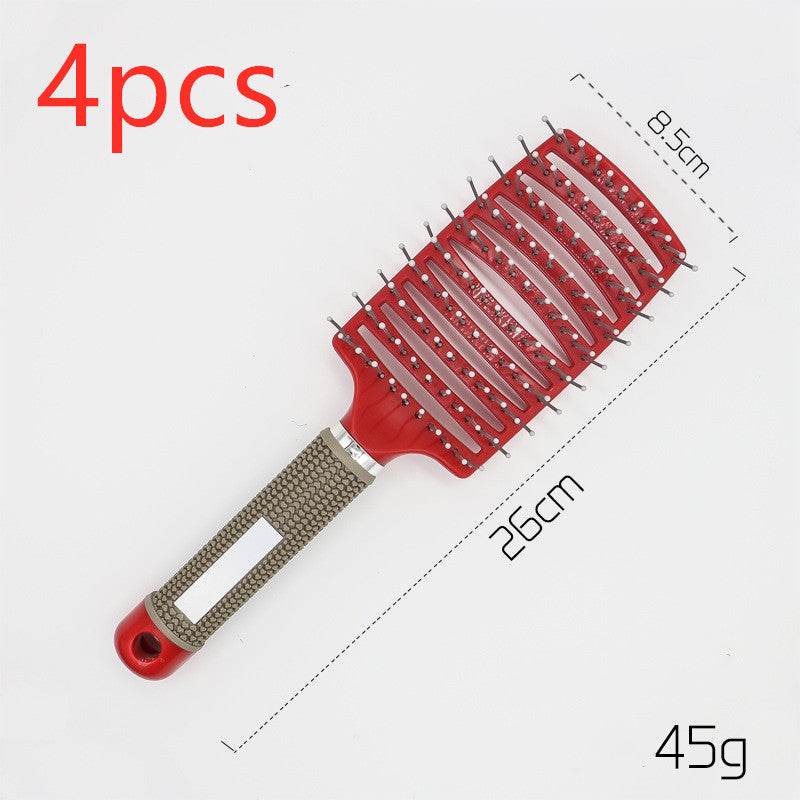 Hairbrush Anti Klit Haarborstel Vrouwen Detangler Hair Brush Nylon Scalp Massage Teaser Kam - NamafadStore