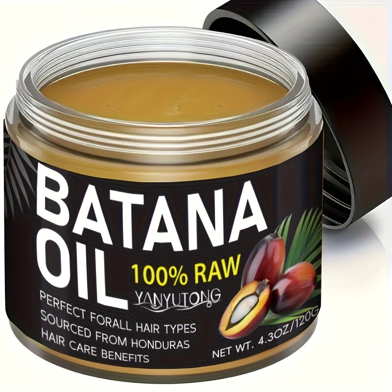 YANYUTONG 120g Batana Hair Mask - Moisturizing Hair Care for All Hair Types, Dried & Damaged Hair, Summer Hair Care, Natural Ingredients, Unisex Adult Use, Hair Moisturizer, Sleek Packaging, Glycerin Enriched
