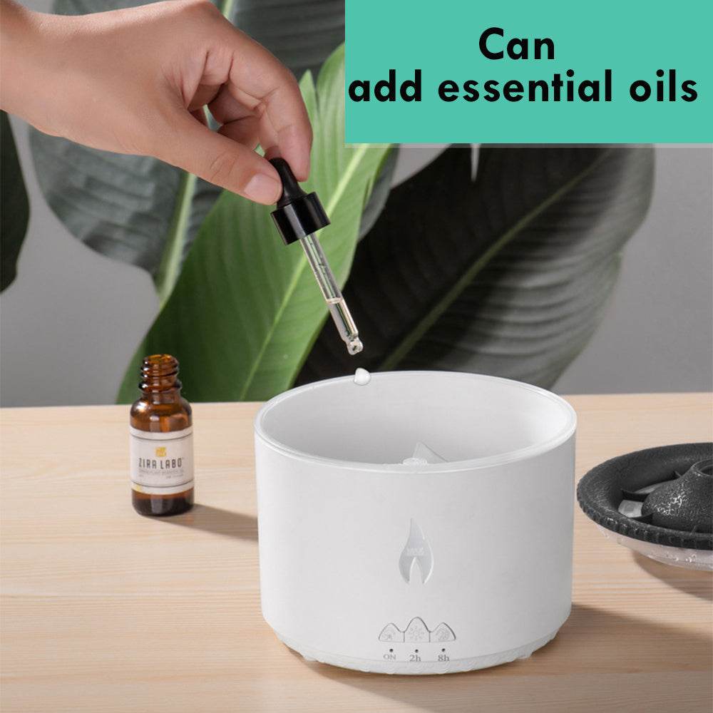 New Creative Ultrasonic Essential Oil Humidifier Volcano Aromatherapy Machine Spray Jellyfish Air Flame Humidifier Diffuser - NamafadStore