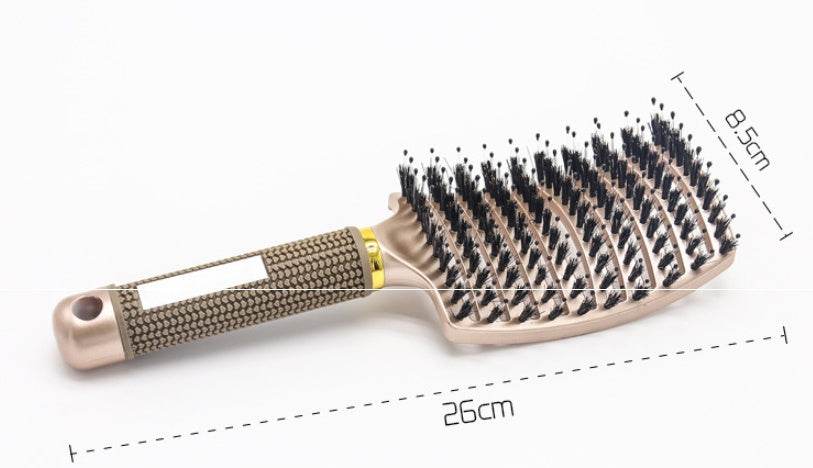Hairbrush Anti Klit Brushy Haarborstel Women Detangler Hair Brush Bristle Nylon Scalp Massage Teaser Hair Brush Comb - NamafadStore
