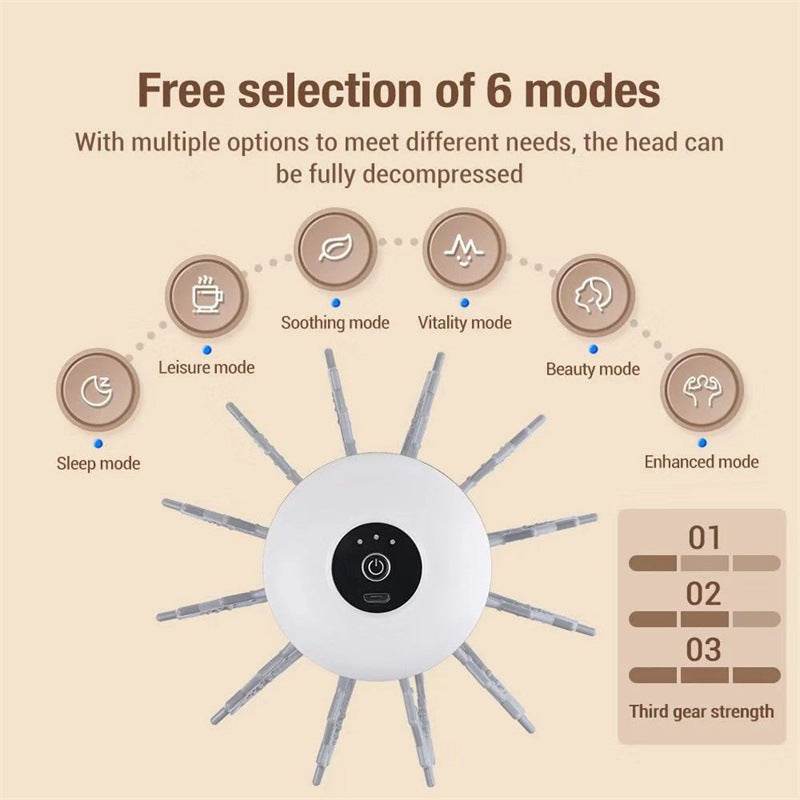 Electric Scalp Massager for Stress Relief and Relaxation - Head Massage Device - NamafadStore