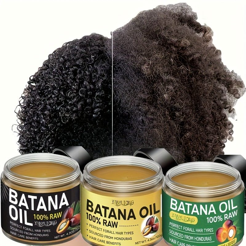 YANYUTONG 120g Batana Hair Mask - Moisturizing Hair Care for All Hair Types, Dried & Damaged Hair, Summer Hair Care, Natural Ingredients, Unisex Adult Use, Hair Moisturizer, Sleek Packaging, Glycerin Enriched