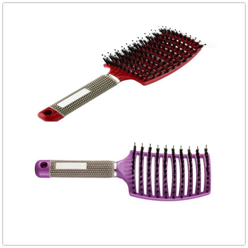 Hairbrush Anti Klit Haarborstel Vrouwen Detangler Hair Brush Nylon Scalp Massage Teaser Kam - NamafadStore