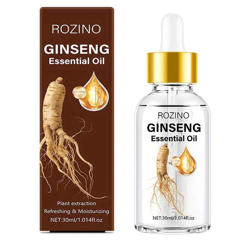 30ml Ginseng Hair Oil, Enriched with Ginseng Extract – 10-Second Hair & Scalp Care for All Hair Types, Tames Frizz, Strengthens Roots, Instantly Hydrates Dry Split Ends, Lasts Up to Half a Month per Use, Smooth & Strong Hai