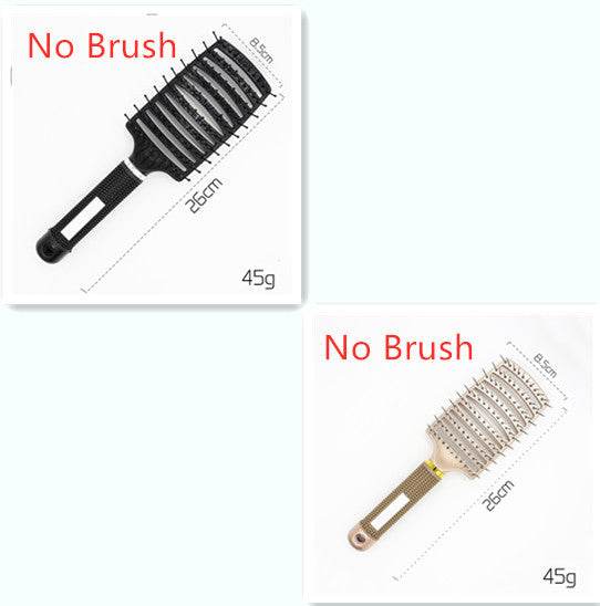 Hairbrush Anti Klit Brushy Haarborstel Women Detangler Hair Brush Bristle Nylon Scalp Massage Teaser Hair Brush Comb - NamafadStore