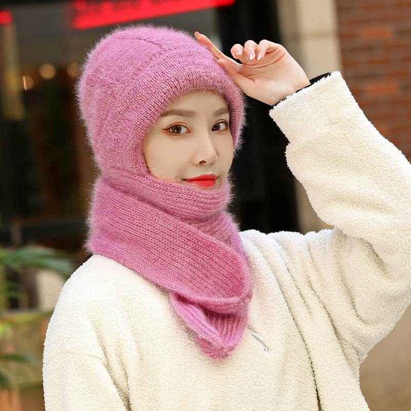 Women's Winter Hat Scarf Set, Plus Velvet Thickened Design for Ultimate Warmth and Comfort - NamafadStore