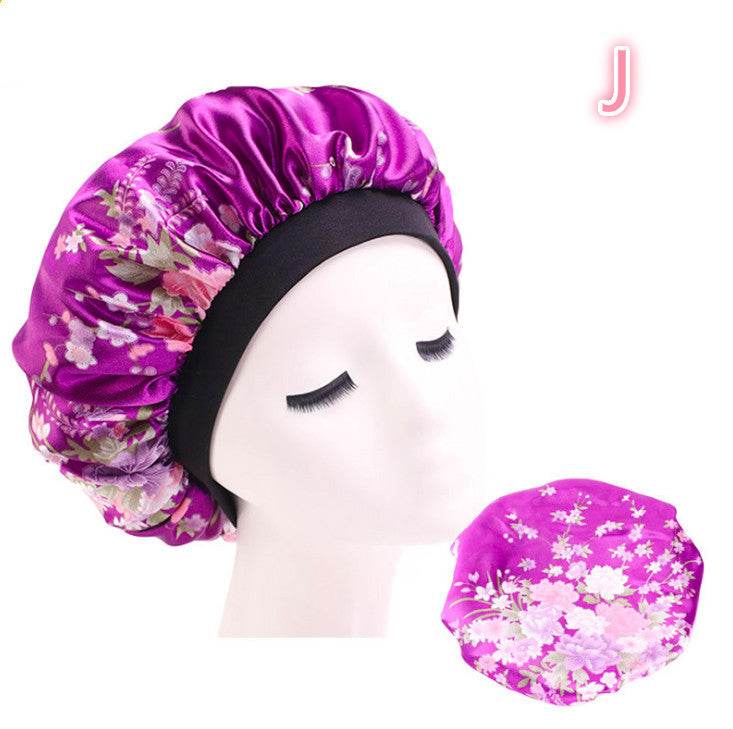 Beauty Print Satin Silk Bonnet Sleep Night Cap for Hair Protection - NamafadStore