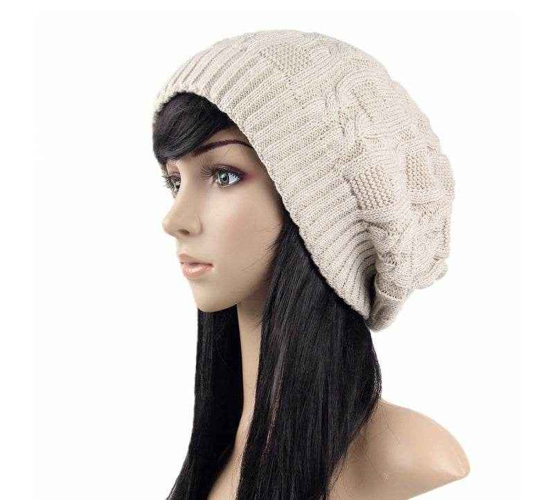 Korean Winter Knitted Hat for Women and Men - Double Layer Wool Pile Beanie for Autumn and Winter - NamafadStore
