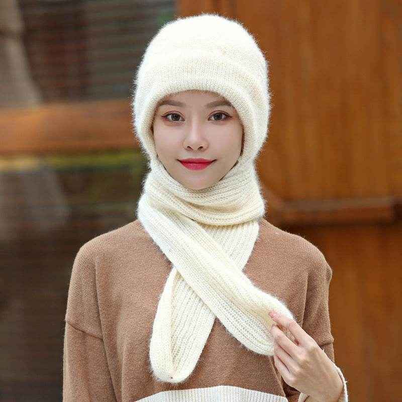 Women's Winter Hat Scarf Set, Plus Velvet Thickened Design for Ultimate Warmth and Comfort - NamafadStore