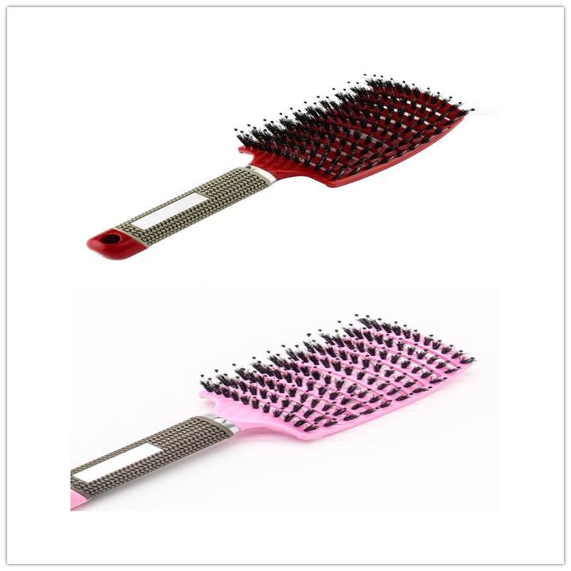 Hairbrush Anti Klit Brushy Haarborstel Women Detangler Hair Brush Bristle Nylon Scalp Massage Teaser Hair Brush Comb - NamafadStore