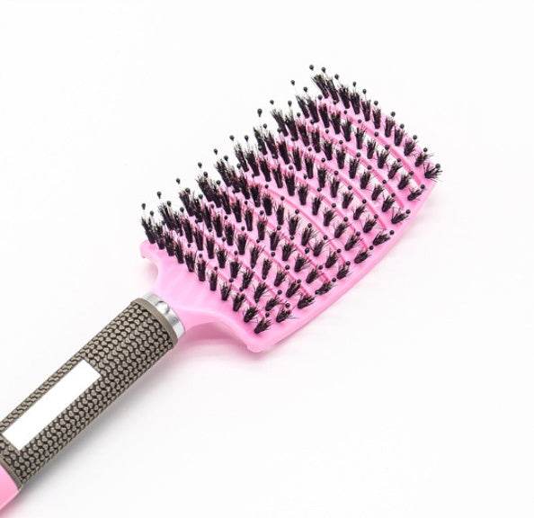 Hairbrush Anti Klit Brushy Haarborstel Women Detangler Hair Brush Bristle Nylon Scalp Massage Teaser Hair Brush Comb - NamafadStore
