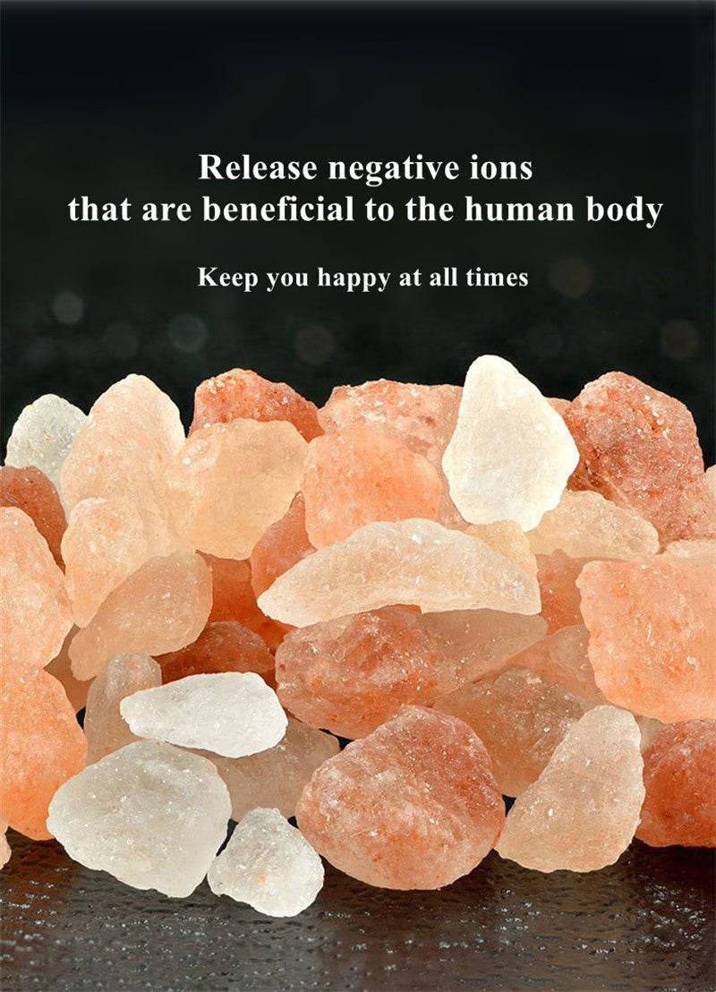 Air Humidifier Essential Oil Diffuser Crystal Salt Stone Ultrasonic Aromatherapy LED Lamp for Bedroom Home - NamafadStore