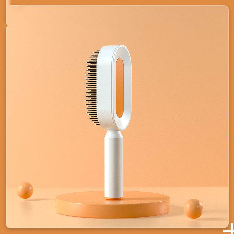 Self Cleaning Hair Brush For Women One-key Cleaning Hair Loss Airbag Massage Scalp Comb Anti-Static Hairbrush - NamafadStore