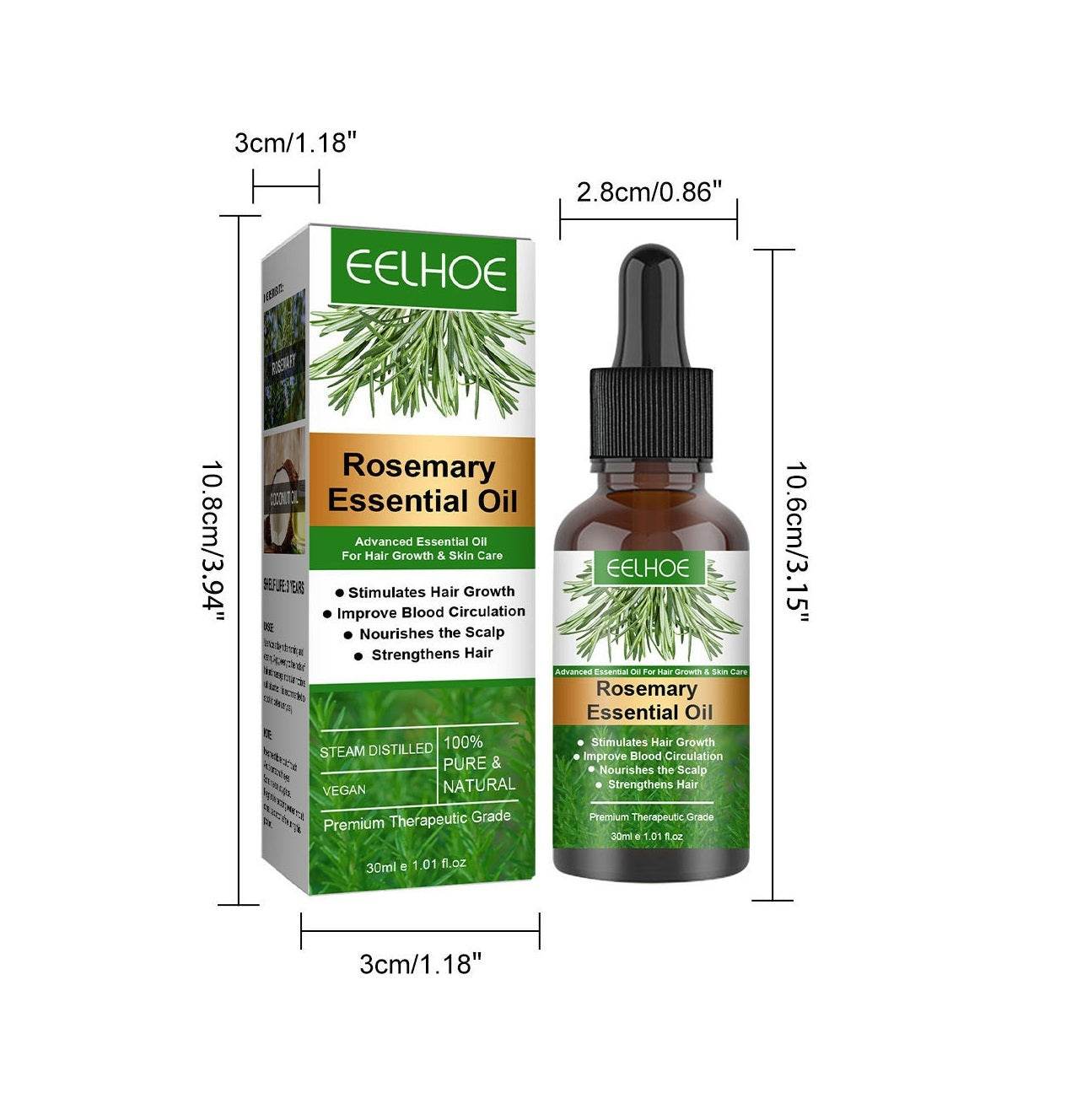 Rosemary Hair Growth Oil for Hair Loss Prevention and Scalp Nourishment - NamafadStore