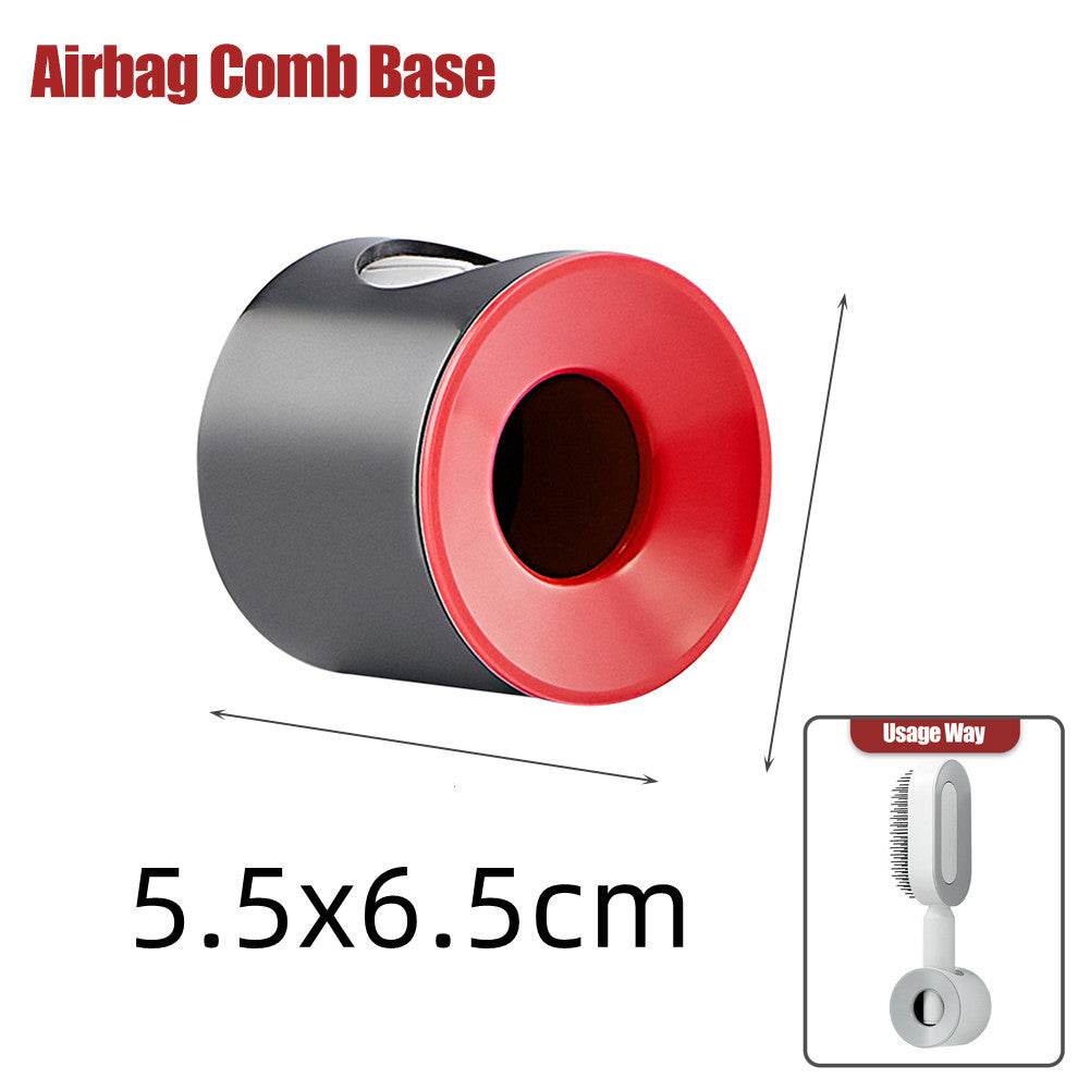 Self Cleaning Hair Brush For Women One-key Cleaning Hair Loss Airbag Massage Scalp Comb Anti-Static Hairbrush - NamafadStore