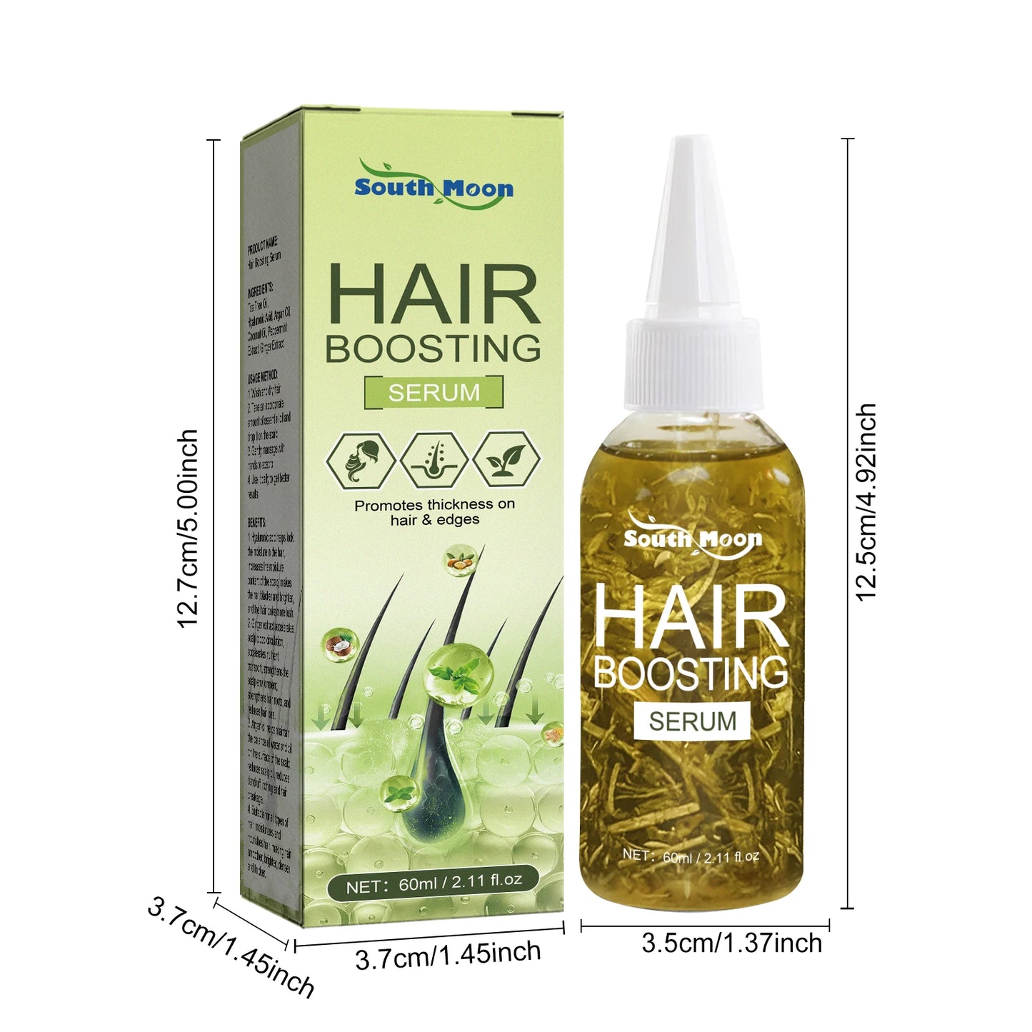 South Moon Hair Boosting Oil Anti Hair Break Prevent Alopecia Nourishing Scalp Dry Damaged Beard Hair Smoothing Tea Tree Essence - NamafadStore