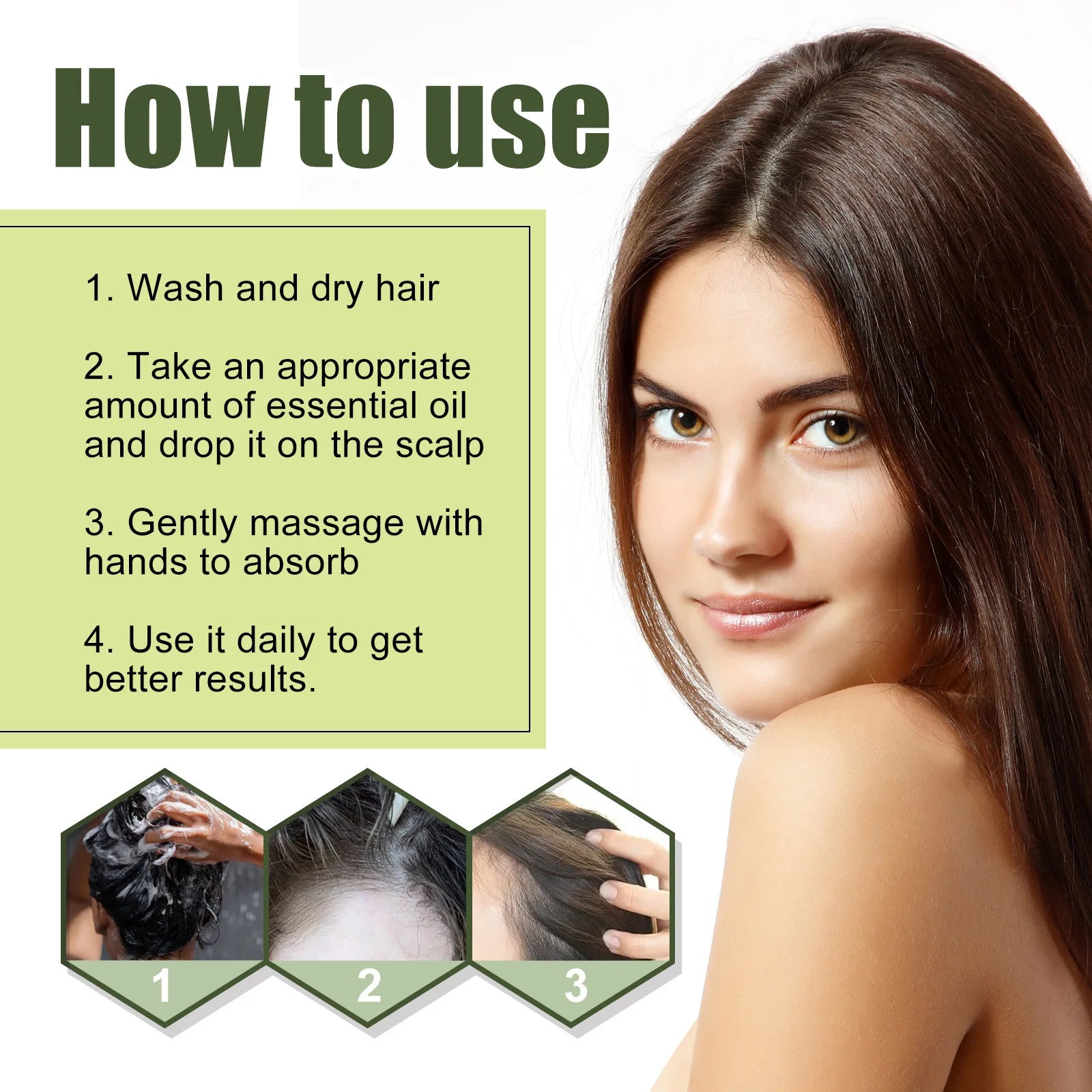 South Moon Hair Boosting Oil Anti Hair Break Prevent Alopecia Nourishing Scalp Dry Damaged Beard Hair Smoothing Tea Tree Essence - NamafadStore