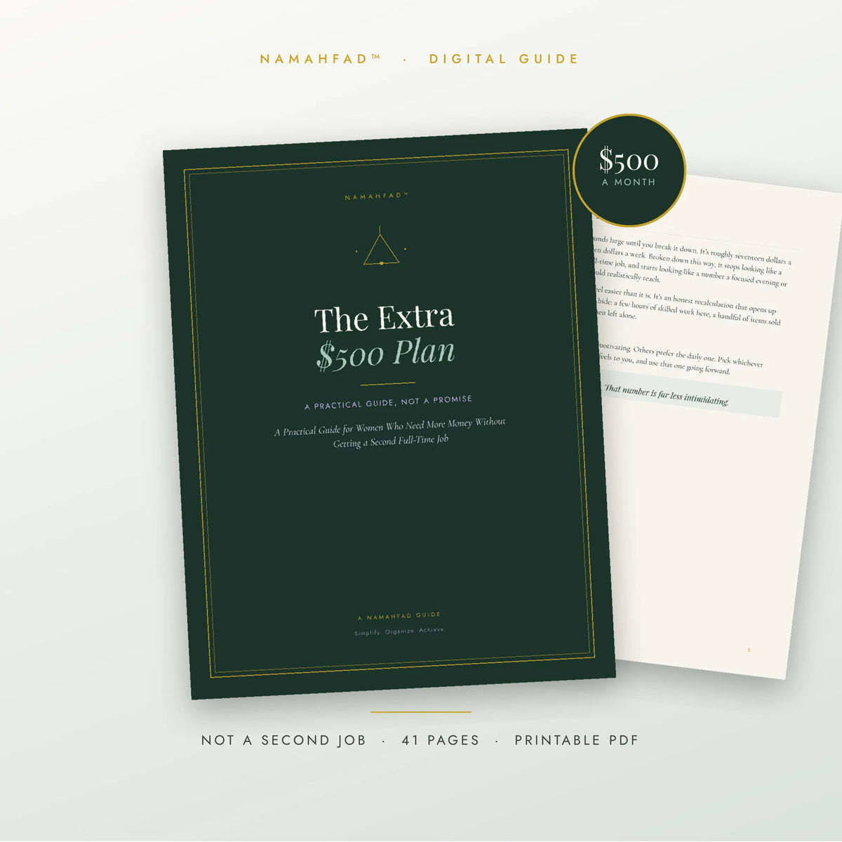The Extra $500 Plan: A Practical Guide for Women Who Need More Money Without a Second Job